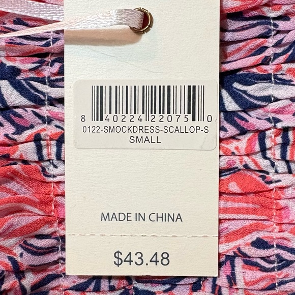 NWT, Simply Southern Seashell Smocked Dress, Size Small - Picture 11 of 12